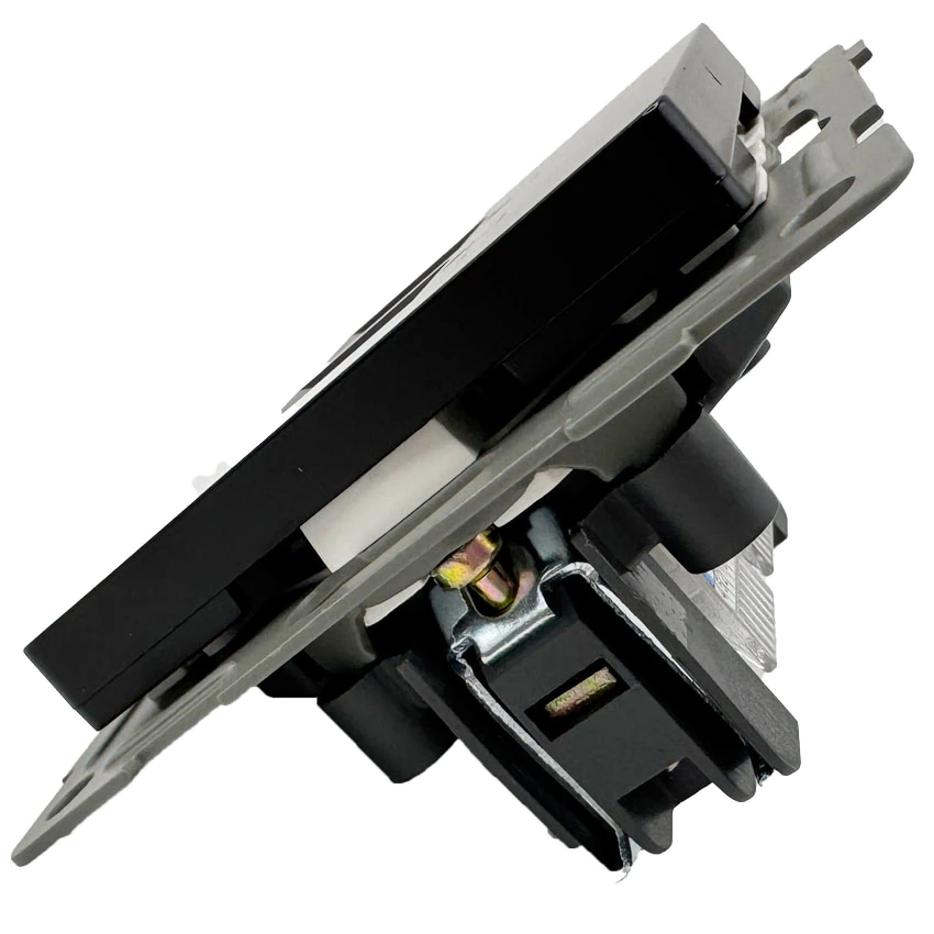 Розетка RJ45 2-я чёрная матовая
